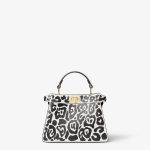 FENDI Peekaboo ISeeU Petite Printed leather bag with maxi Night Butterfly - Image 3